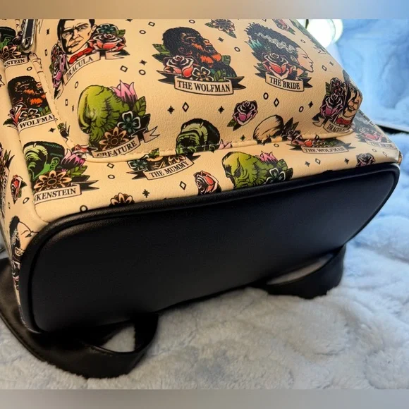 Loungefly Universal Monsters Tattoo Art Mini Backpack - Picture 6 of 13
